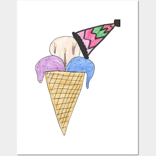 Ice cream Posters and Art